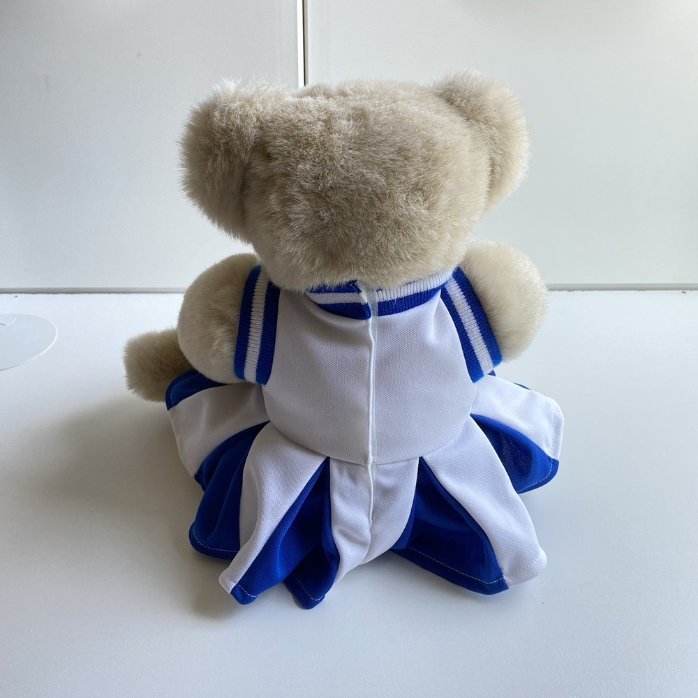 Vermont Teddy Bear Soft Plush "Kristen" Cheerleader Outfit Jointed 17" Blue - Picture 2 of 7